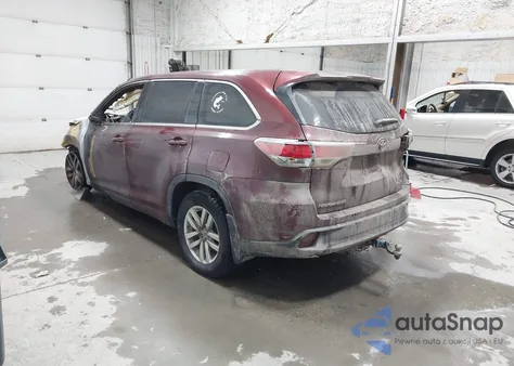 2014 Toyota Highlander Le V6 from USA, damaged, VIN 5TDBKRFHXES035539